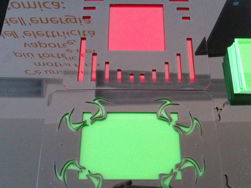  Intaglio eseguito con macchina laser cutter